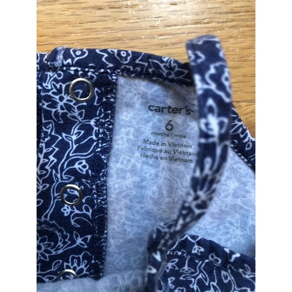Carters 6M Romper Navy Blue - Picture 3 of 5